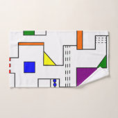 Bauhaus Circuits Bad Handdoek (Handdoek)