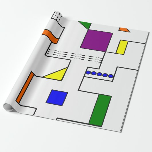 Bauhaus Circuits Cadeaupapier (Uitgerold)
