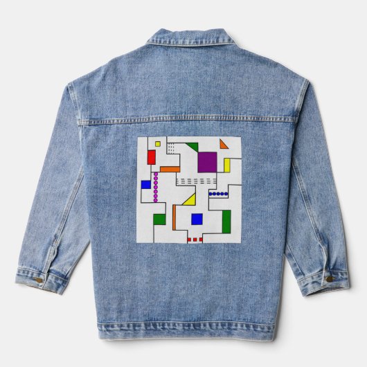 Bauhaus Circuits Denim Jacket (Achterkant)