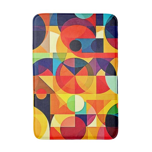 Bauhaus Color Geometry Design Badmat (Voorkant Verticaal)