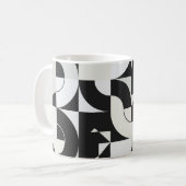 Bauhaus composition artwork made with abstract ele koffiemok (Voorkant links)