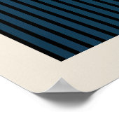 Bauhaus | Conception rétro | Poster bleu (Coin)