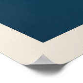 Bauhaus | Conception rétro | Poster bleu (Coin)