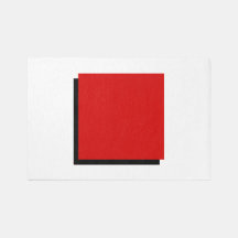 Bauhaus Design classique Carré rouge
