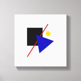 Bauhaus Design Geometrische kunst Canvas Afdruk