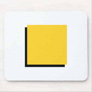 Bauhaus Design Geometrische kunst Geel Vierkant Muismat