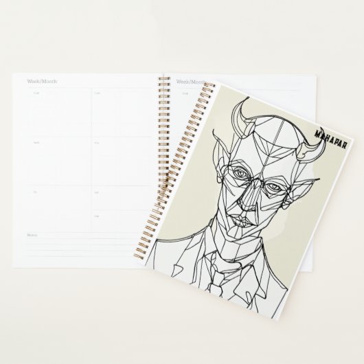 Bauhaus Devil Line Art (Devant avec enveloppe)