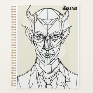 Bauhaus Devil Line Art