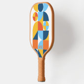 Bauhaus esthetisch patroon gepersonaliseerd uniek pickleball paddle (Links)