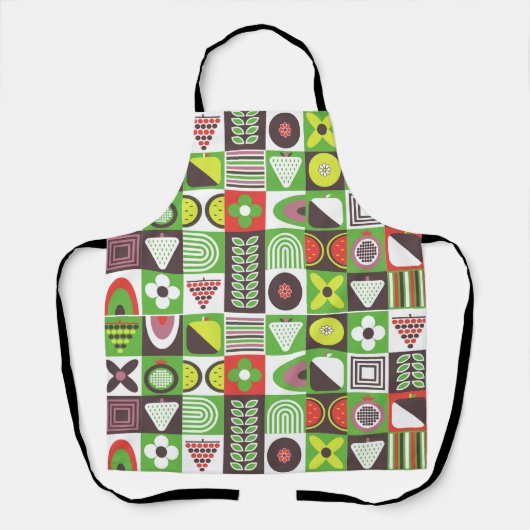 Bauhaus Fruits géométriques Conception de tablier (Recto)