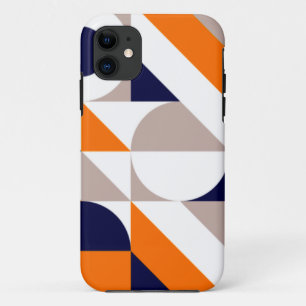 Bauhaus Geïnspireerd geometrisch patroon iPhone 11 Hoesje