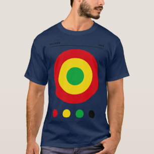 Bauhaus geïnspireerd Guyana vlag T-shirt