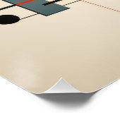 Bauhaus Geometric Abstract Composition Perfect Poster (Hoek)