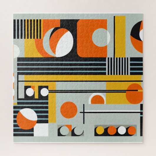 Bauhaus Geometric Design 01 Ideaal voor Legpuzzel (Verticaal)