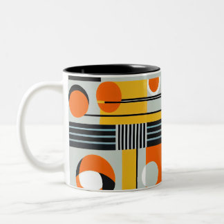 Bauhaus Geometric Design 01 Ideaal voor Tweekleurige Koffiemok