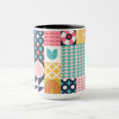 Bauhaus Geometric Pattern Cup Mok (Midden)