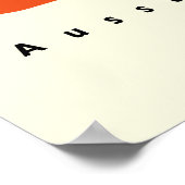 Bauhaus Geometric Poster Orange Retro Print (Coin)