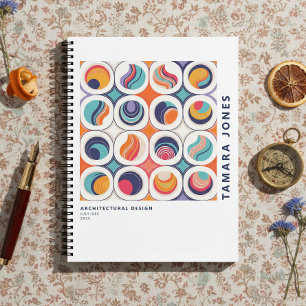 Bauhaus Geometrisch Abstract Patroon#2 ID1068 Notitieboek