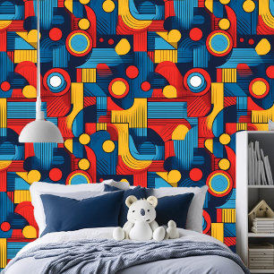 Bauhaus geometrisch Abstract patroon#4 ID1068 Behang