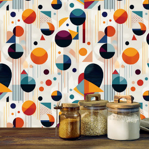 Bauhaus geometrisch Abstract patroon#5 ID1068 Behang