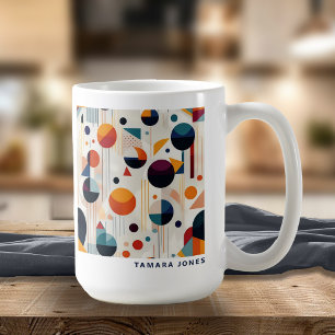 Bauhaus geometrisch Abstract patroon#5 ID1068 Koffiemok