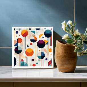 Bauhaus geometrisch Abstract patroon#5 ID1068 Tegeltje