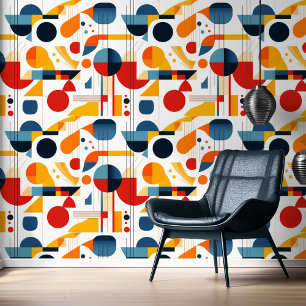 Bauhaus geometrisch Abstract patroon#6 ID1068 Behang