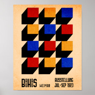 Bauhaus Geometrische Moderne Poster