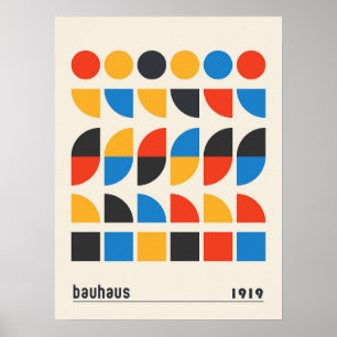 Bauhaus geometrische vormen Fine Art Poster