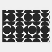Bauhaus geometry-black and white -minimal  inpakpapier vel (Voorkant 3)