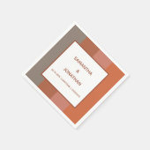 Bauhaus Gestreepte Custom Trouwpapier Servetten (Hoek)