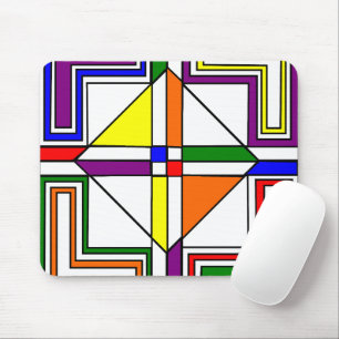 Bauhaus Glas in lood Muismat