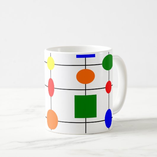 Bauhaus Grid Café Mug (Devant droit)