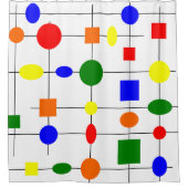 Bauhaus Grid Douchegordijn (Voorkant)