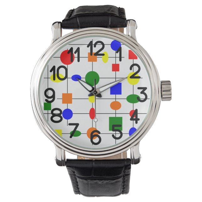 Bauhaus Grid Horloge (Voorkant)