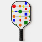 Bauhaus Grid Pickleball Paddle (Voorkant)