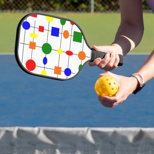 Bauhaus Grid Pickleball Paddle (Insitu)
