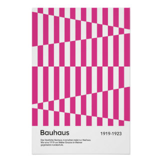 Bauhaus Helroze Streep Geometrische Kunstprint Perfect Poster