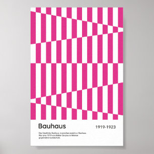 Bauhaus Helroze Streep Geometrische Kunstprint Poster