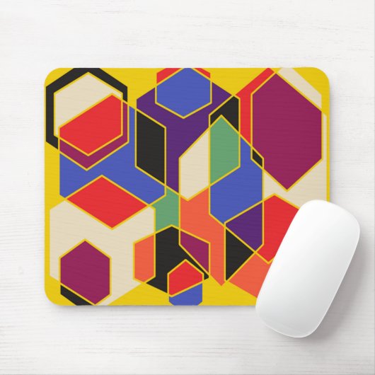 Bauhaus Hexagons Muismat (Met muis)
