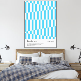 Bauhaus Impression artistique géométrique à rayure