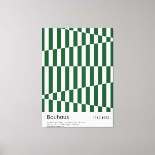 Bauhaus Impression artistique sur toile à rayures 