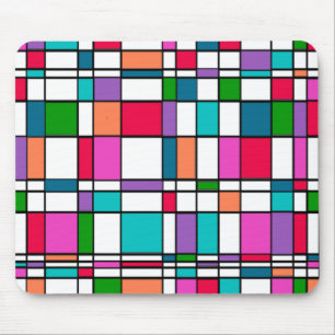 Bauhaus in bloemkleur kleuren muismat