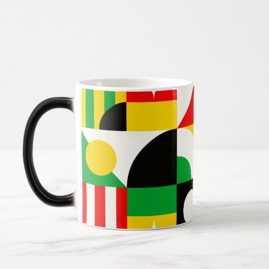 Bauhaus Inspiré Mug Abstrait (Gauche)