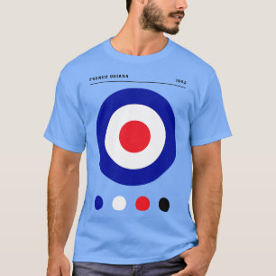 Bauhaus inspireerde Frans-Guyana vlag 1 T-shirt