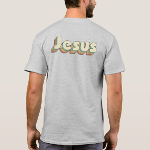 Bauhaus Jesus vibes retro geloof Christelijk T-shirt