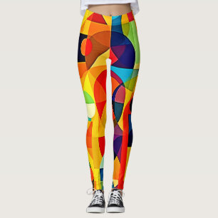 Bauhaus Kleur Geometrie Design Leggings