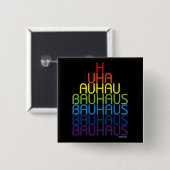 Bauhaus Knop Vierkante Button 5,1 Cm (Voorkant /achterkant)
