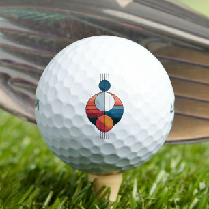 Bauhaus-kunst in vijf lijnen en bollen golfballen