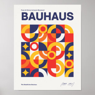 Bauhaus  Kunst Print Geometrisch Poster